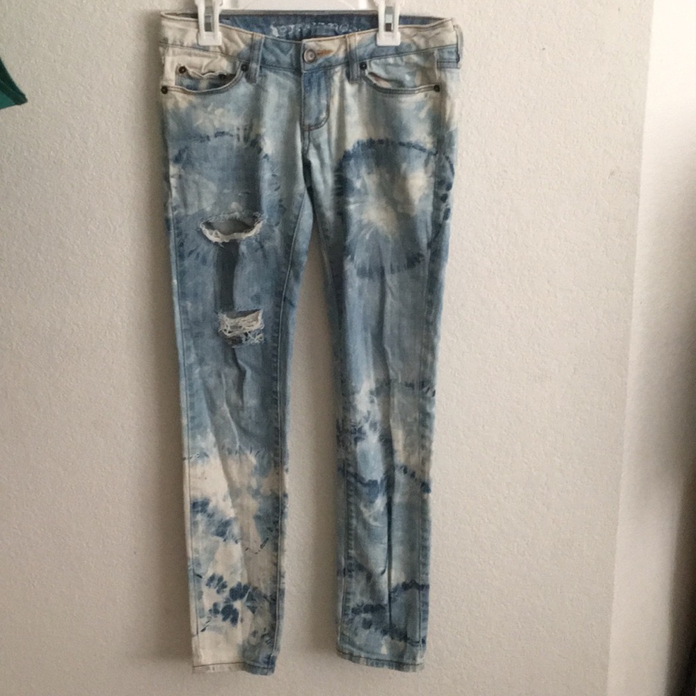 Bullhead tie-dyed skinny jeans